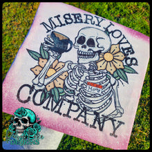 Load image into Gallery viewer, MISERY LOVES COMPANY BLEACHED TEE
