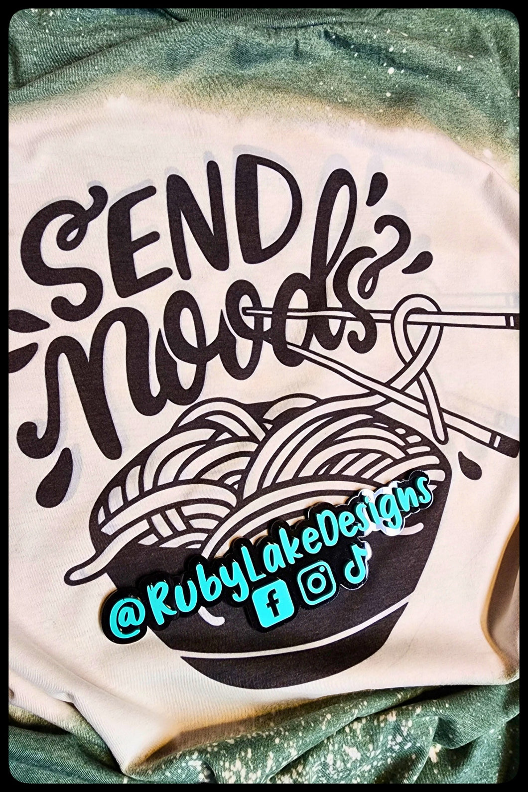 SEND NOODS FUNNY NOODLE BLEACHED TEE