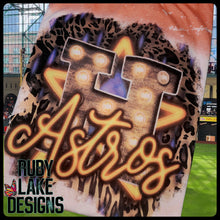 Load image into Gallery viewer, HOUSTON ASTROS star light BLEACHED TEE
