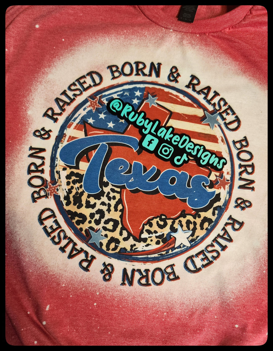 BORN AND RAISED STATE TEE BLEACHED TEE