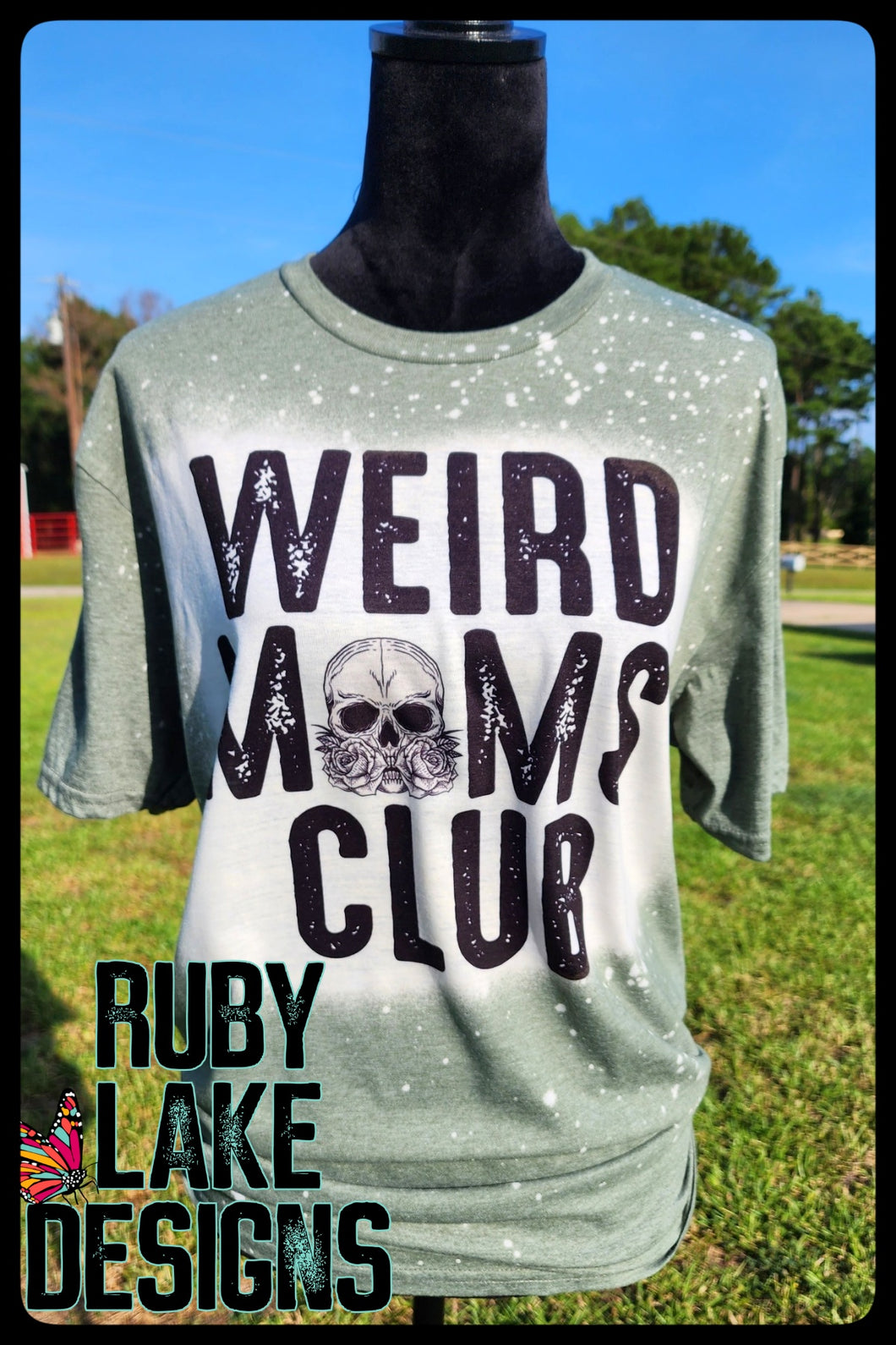 WEIRD MOMS CLUB BLEACHED TEE