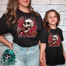 Load image into Gallery viewer, LOVE AND CHOCOLATE SKULL TOP
