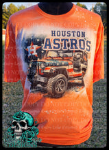 Load image into Gallery viewer, HOUSTON ASTROS JEEP ALL AMERICAN BASEBALL BLEACHED TEE
