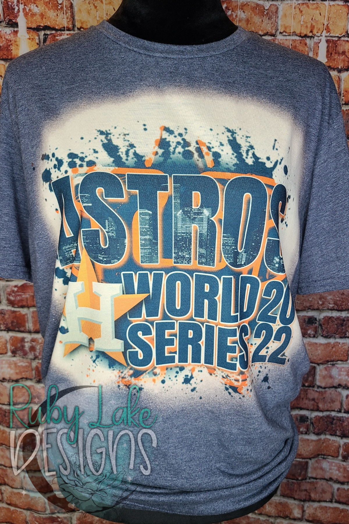 Astros Splatter Bleached Shirt